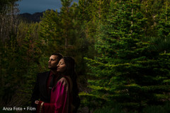 Elegant indian bride and groom posing for photoshoot Elegant indian bride and groom posing for photoshoot