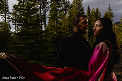 Enchanting indian bride and groom outdoors capture Enchanting indian bride and groom outdoors capture