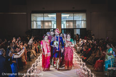 Indian groom's entrance to wedding ceremony Indian groom's entrance to wedding ceremony
