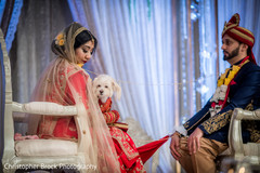 Indian bride and groom's wedding ritual Indian bride and groom's wedding ritual