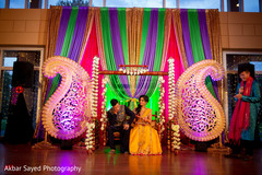 Indian couple enjoying their sangeet Indian couple enjoying their sangeet
