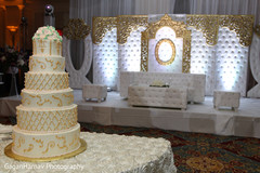 Indian wedding cake and stage capture Indian wedding cake and stage capture