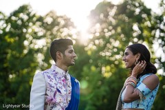 Romantic indian wedding photo