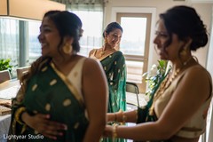 Lovely indian bridesmaids getting ready Lovely indian bridesmaids getting ready