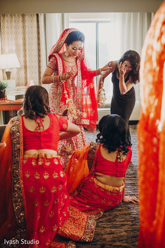 Indian bride getting ready moments Indian bride getting ready moments