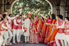 Joyful indian bridal party Joyful indian bridal party