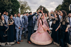 Indian bride twirling in her lengha Indian bride twirling in her lengha