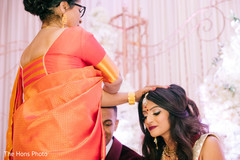 Indian couple at their wedding ceremony. Indian couple at their wedding ceremony.