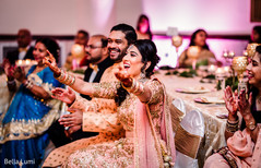 Indian bride enjoying performance Indian bride enjoying performance