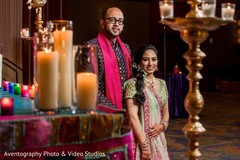 indian couple posing during pre-wedding celebration. indian couple posing during pre-wedding celebration.
