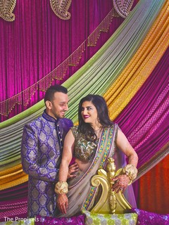 Bride and Groom at their pre-wedding celebration.