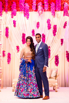 Lovely couple in their reception outfits Lovely couple in their reception outfits