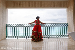 Gorgeous Indian bride at the balcony ready for ceremony. Gorgeous Indian bride at the balcony ready for ceremony.