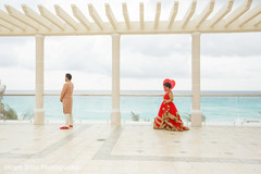 Sweet Indian bride about to meet the groom. Sweet Indian bride about to meet the groom.