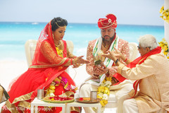 This bride and groom during traditional wedding ritual. This bride and groom during traditional wedding ritual.