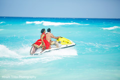 Indian bride and groom at the ocean capture. Indian bride and groom at the ocean capture.