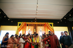 indian couple during sangeet indian couple during sangeet