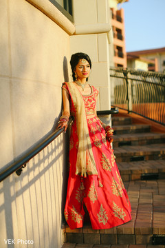 Indian bride's pre-wedding ritual Indian bride's pre-wedding ritual