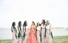 Sweet indian bridesmaids posing for photo shoot Sweet indian bridesmaids posing for photo shoot
