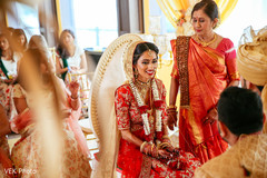 Indian bride during indian wedding rituals Indian bride during indian wedding rituals