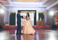 Traditional indian newlyweds reception performance Traditional indian newlyweds reception performance