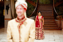 Indian bride about to surprise the groom. Indian bride about to surprise the groom.