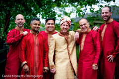 Handsome Indian groom with groomsmen. Handsome Indian groom with groomsmen.
