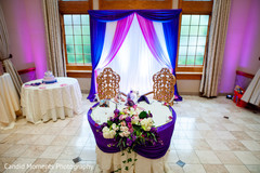 Gorgeous Indian wedding couples table setup. Gorgeous Indian wedding couples table setup.