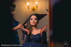 Gorgeous Indian bride getting ready for her wedding reception. Gorgeous Indian bride getting ready for her wedding reception.