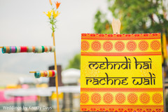 Colorful Indian pre-wedding celebration sing. Colorful Indian pre-wedding celebration sing.