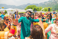 Indian groom's capture on pre-wedding celebration. Indian groom's capture on pre-wedding celebration.