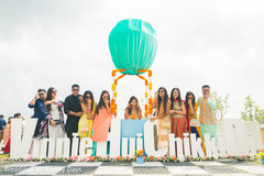 Indian bride with bridesmaids and groomsmen. Indian bride with bridesmaids and groomsmen.