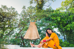 Beautiful Indian bride posing out doors capture. Beautiful Indian bride posing out doors capture.