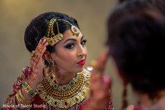 See the Final touch ups for this charming indian bride. See the Final touch ups for this charming indian bride.