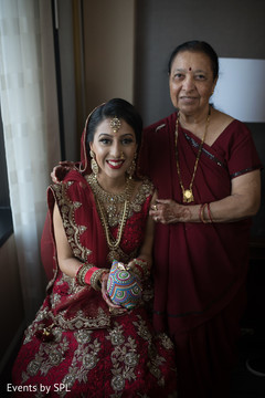 Beautiful capture of indian bride with mother Beautiful capture of indian bride with mother
