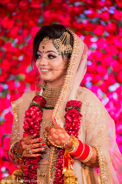 Indian bride on her wedding ceremony attire. Indian bride on her wedding ceremony attire.