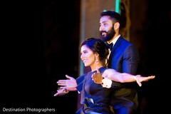 Vibrant indian bride and groom's performance Vibrant indian bride and groom's performance