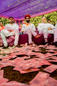 Elegant indian groom with groomsmen Elegant indian groom with groomsmen