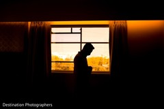 Indian groom getting ready silhouette Indian groom getting ready silhouette