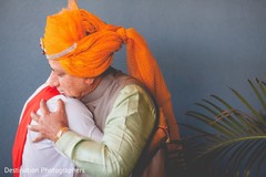 Indian groom with father capture Indian groom with father capture