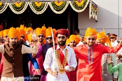 Indian groom leading baraat Indian groom leading baraat