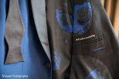Marvelous Indian goom's personalized reception suit. Marvelous Indian goom's personalized reception suit.