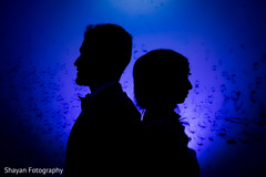 Indian bride and groom silhouette capture. Indian bride and groom silhouette capture.
