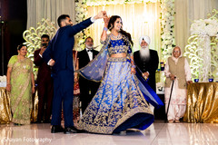 Indian bride and groom first dance capture. Indian bride and groom first dance capture.