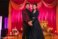 Enchanting indian couple during engagement celebration Enchanting indian couple during engagement celebration