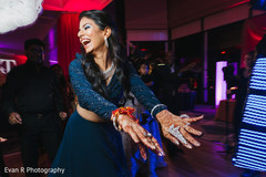 Indian bride enjoying pre-wedding ritual Indian bride enjoying pre-wedding ritual