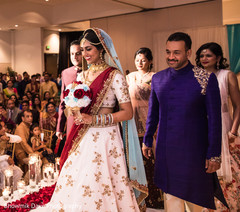 Indian bride walking the wedding ceremony aisle capture. Indian bride walking the wedding ceremony aisle capture.