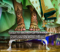 Lovely Indian bride with her mehndi art capture. Lovely Indian bride with her mehndi art capture.