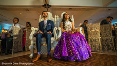Indian bride and groom's wedding reception outfit. Indian bride and groom's wedding reception outfit.