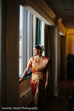 Adorable indian bride getting ready Adorable indian bride getting ready